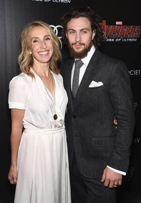 Filmmaker Sam Taylor Johnson actor Aaron Taylor Johnson at The Cin