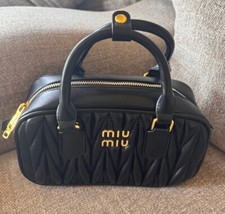 Miu Miu Matelasse Red Leather Hobo Bag W Dust Bag
