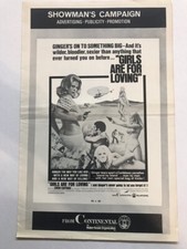 GIRLS ARE FOR LOVING pressbook and herald  '73 Cheri Caffaro