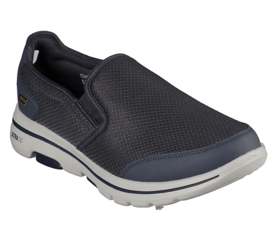 mens grey slip on skechers