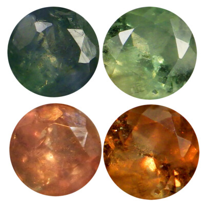 0.41 ct (2pcs) Marvelous MATCHING PAIR Round Shape (4 x 4 mm) Alexandrite
