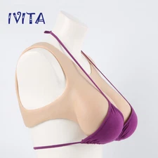 C Cup Silicone Fake Boobs Crossdressing Breast Forms Transgender DQ Breast Plate