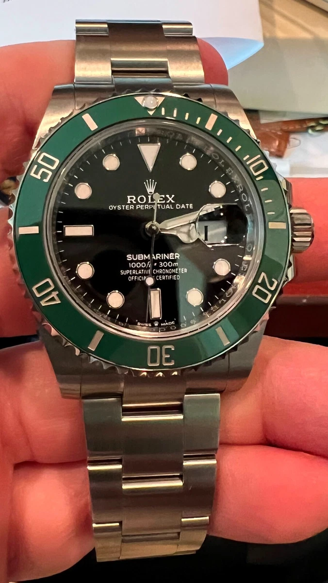 ROLEX NIB GREEN BEZEL SUBMARINER DATE 126610LV KERMIT OYSTER
