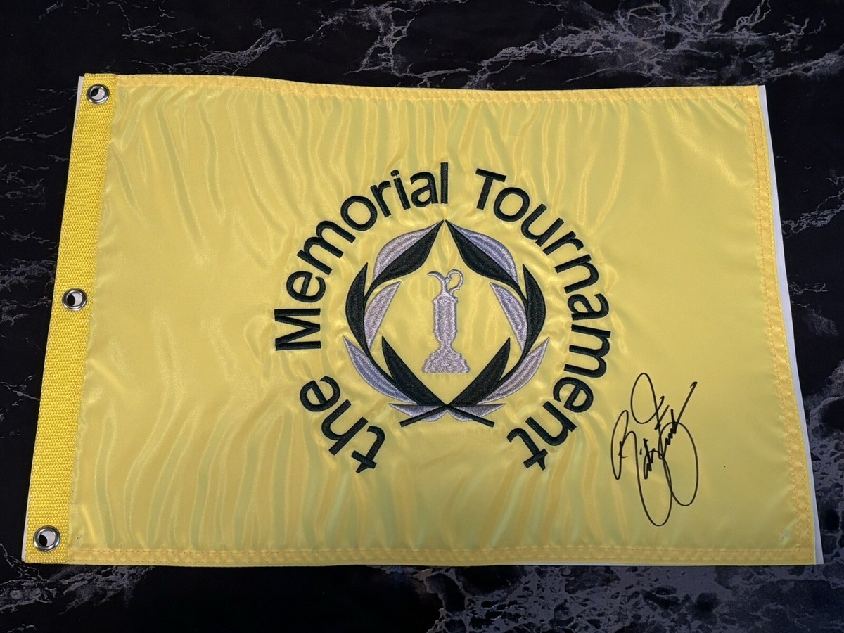 Rickie Fowler Signed Autograph Memorial Tournament Flag from