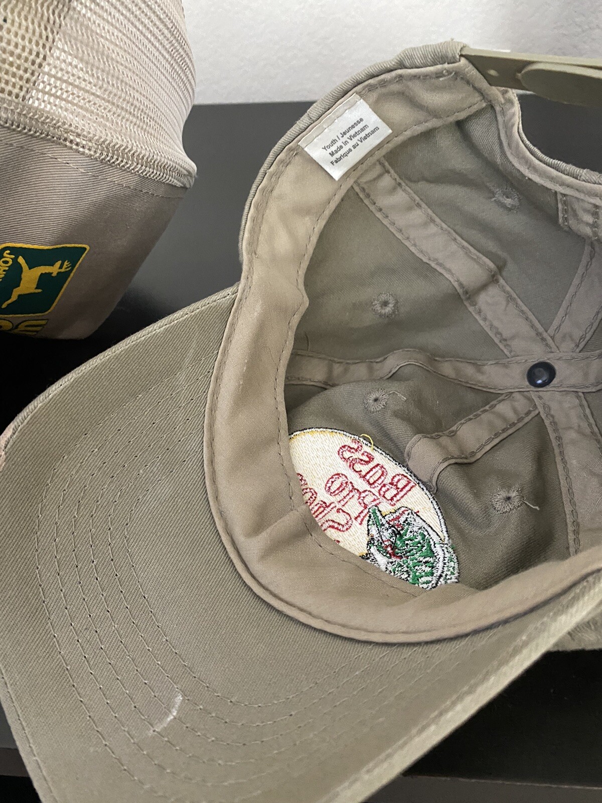 John Deere Trucker and Youth Bass Pro Shops Hat Lot B… Gem