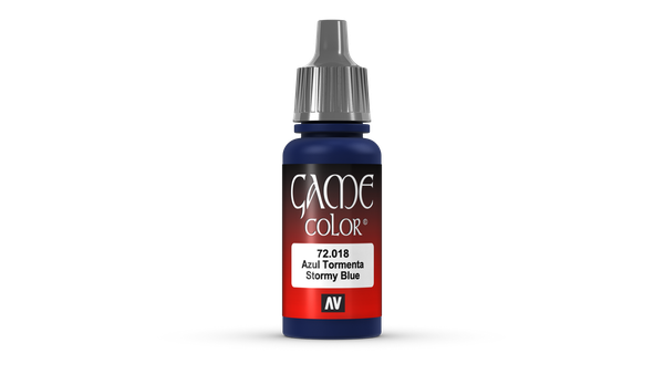 (447,65€/1L) Game Color Acrylfarbe Vallejo 72018 Stormy Blue 17Ml Miniatur Farbe-image