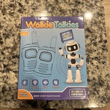 WALKIE TALKIES ROBOT DESIGN FOR KIDS UP TO 1000FT RANGE. NEW CAMEO