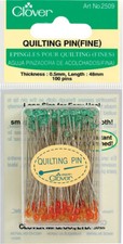 Clover Quilting Pins Fine-100/Pkg Pack of 3 