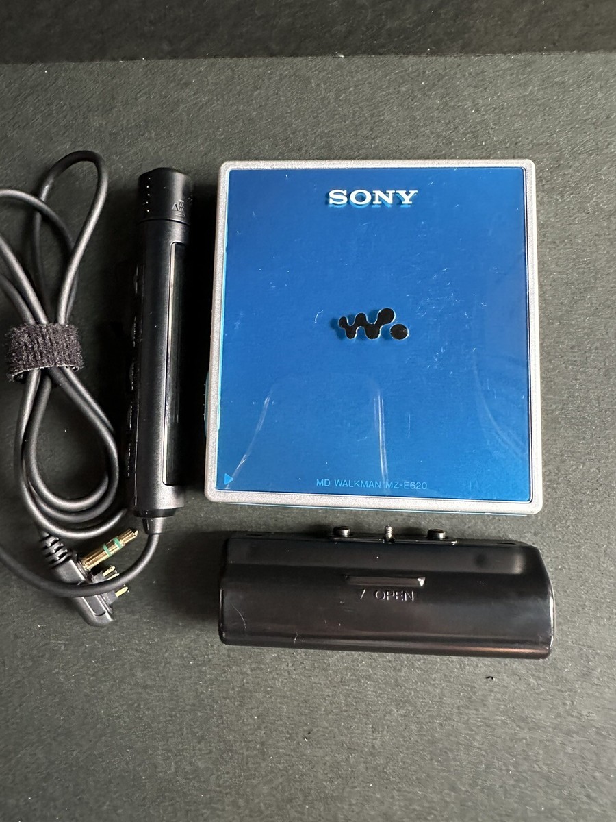 SONY MZ-E620 Portable Minidisc Player Blue Confirmed Operation | eBay