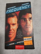 Frequency (VHS, 2000) Dennis Quaid Jim Caviezel Crime Thriller Blockbuster 