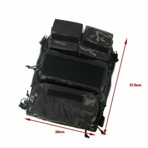 TMC3107 Tactical Attached Zipper Back Panel Pouch For 16-20 AVS JPC 2.0 CPC Vest - Picture 27 of 37