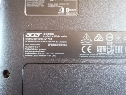 Acer Aspire 3 A315-21-21zw + Mala HP - Picture 4 of 7