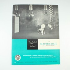 Photogenic Machine Co. Master-Rail Sales Brochures  Price List - Vintage 1965
