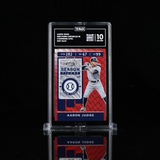 2020 Panini Contenders Optic Ruby Wave Aaron Judge #8 TAG Gem Mint 10 #/199