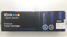 Ezink TN221Premium Toner Cartridge - Black, open box,factory sealed cartridges