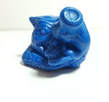Vintage 1990s Ideal Mini Boglins Dark Blue Glerp Rubber Figure