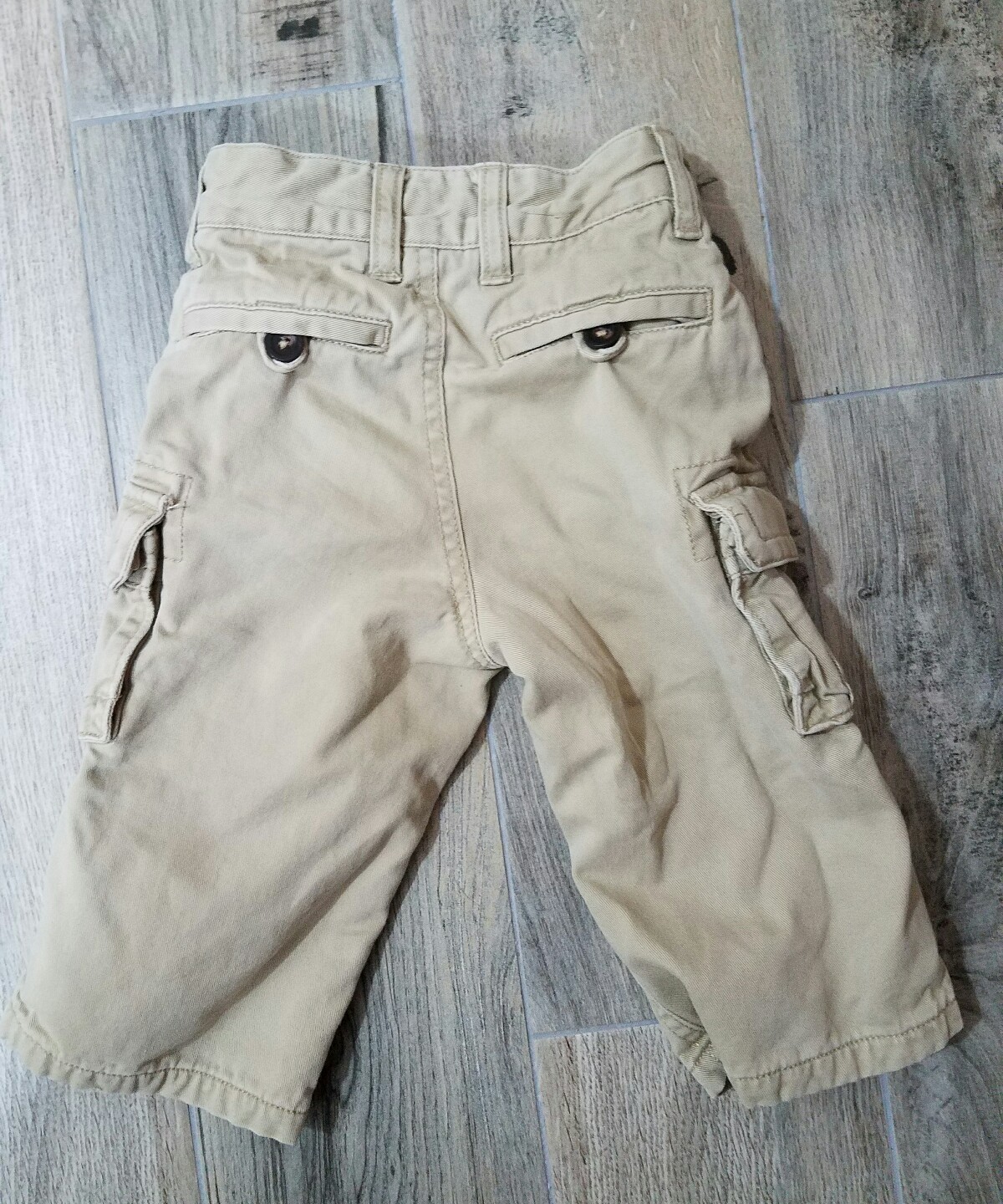 Boys Khaki Cargo Pants BABY GAP 12 to 18 Months Lined Adjustable Waist