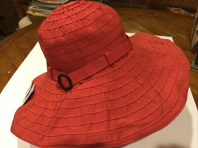 San Diego Hat Company Ribbon Crusher Hat UPF 50+ Women's O/S Lightweight Coral