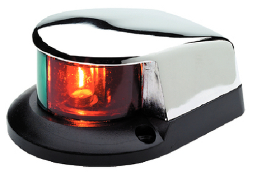 Bi-Color Combination Deck Mount Bow Navigation Light for Boats - 1 Mile - Foto 1 di 1
