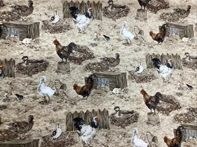 FABRIC FREEDOM Stoff Freedom - Ein englischer Bauernhof - 100% Baumwolle