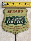 Vintage Lithograph Spear’s Wiltshire Tin Advertising Sign for Bacon, circa 1920s
