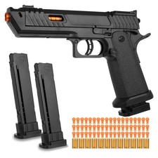 Soft Bullet Toy Gun Shell Ejecting with 120 Bullets, Rapid-fire Realistic Toy...