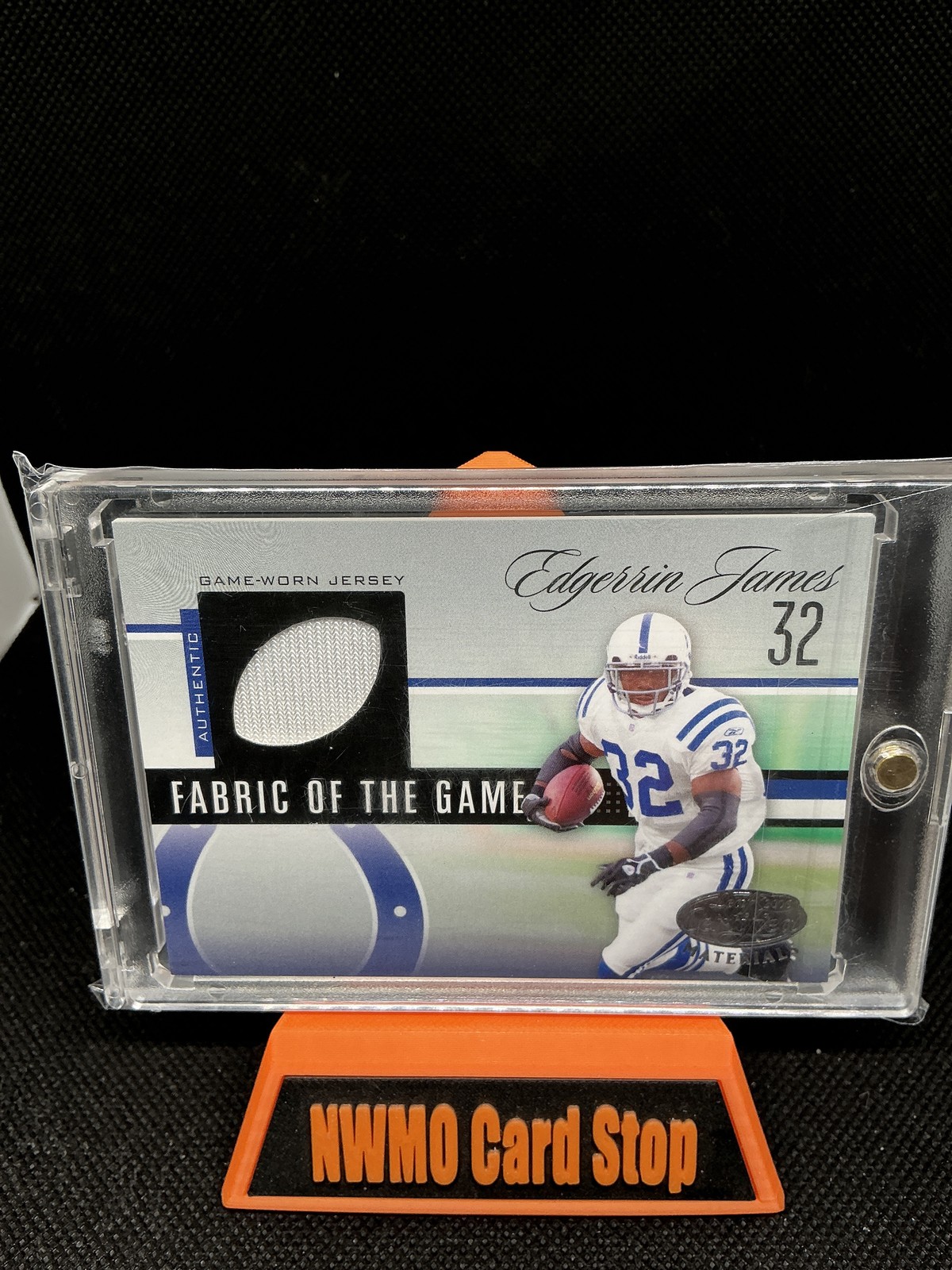 2006 Leaf Certified Materials #FOTG-97 Edgerrin James Fabric of the Game #/100