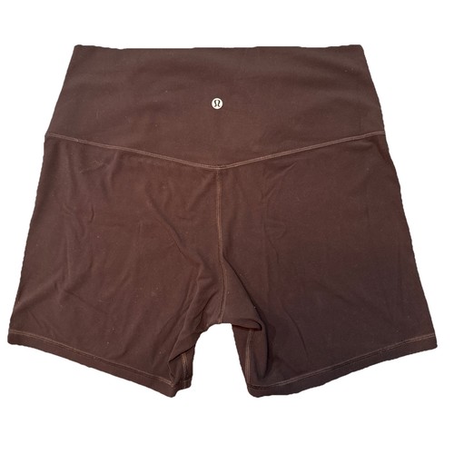 Lululemon Align High Rise Bike Shorts Womens 12 Expresso/Dark Brown