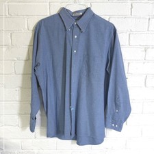 Arrow Dover Oxford Button Down Shirt Mens XL 17.5 34/35 Easy Care Long Sleeve