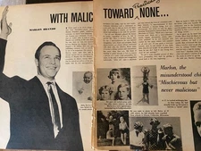 Marlon Brando, Three Page Vintage Clipping, aa