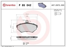 Bremsbelagsatz Vorne Lucas-System für Audi A4 B5 8D2 Avant 8D5 VW Passat 94-01