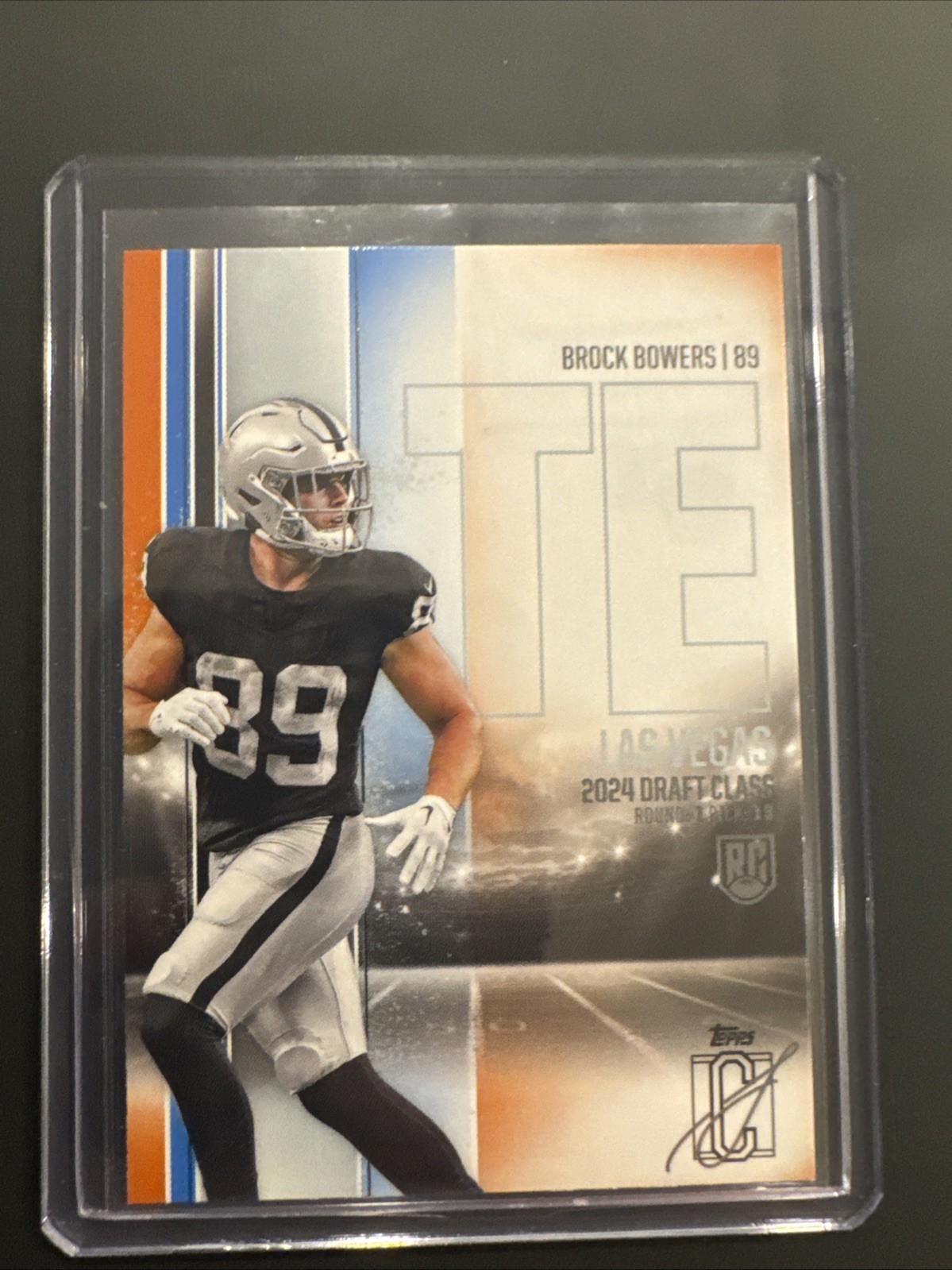 2024 Topps Signature Class - Rookies Brock Bowers #129 Blue & Orange (RC)