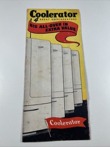 1949 Coolerator Electric Refrigerator Foldout Sales Brochure-Catalog 49