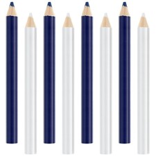 8 PCS Tailors Chalk Pencils for Sewing, White and Blue Water Soluble Fabric C...