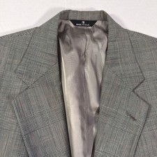 Polo University Club Ralph Lauren Blazer Mens 44R Gray Glen 2 BTN SHORT ARMS