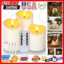 Rechargeable Flameless Candles, LED Candles, Battery Operated Candles with Re...