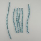 175 Piece Swarovski 5301 Aquamarine Blue 4mm 5mm & 6mm Bicone Beads — photo 1