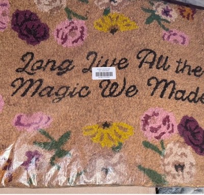 IN HAND Taylor Swift Doormat Door Mat- Eras Tour  Piano Long  Live'' Lyrics  NEW