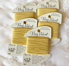 Needlepoint Embroidery Thread Rainbow Gallery Lot of 5 Very Velvet Yellow New