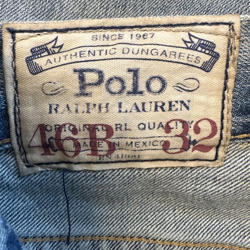 NWT $125 Polo Ralph Lauren Hampton Denim Blue Jeans 46Bx32 Maidstone Distressed - Picture 22 of 22