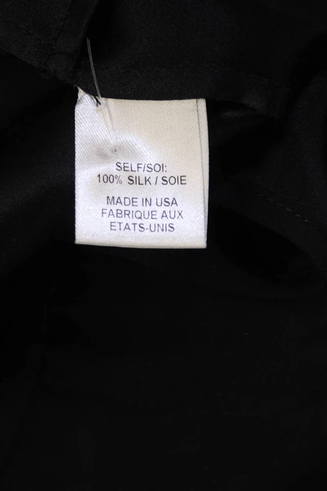 Pantalones Cortos Haute Hippie Mujer Seda Cremallera Informales Dardos Negros Talla 4 Foto 4 de 4