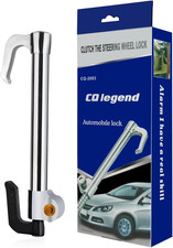 Steering Wheel Lock Anti-Theft Device, Retractable Universal Brake Lock Bar, Adj