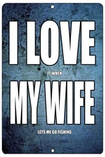 Rogue River Tactical Funny Fishing Boat Metal Tin Sign Wall Decor Man Cave Ba...