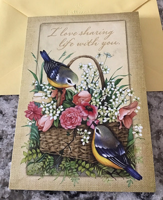 Happy Easter For The One I Love Sharing Life With 5.5 x8  Hallmark Greeting Card