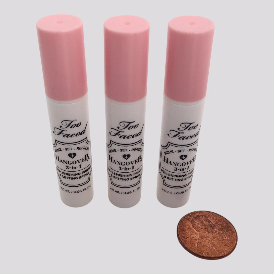 3 Упаковки TOO FACE похмелье RX 3-в-1 пополняющий праймер установка спрей пробный размер - Изображение 2 из 4
