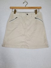 Old Navy Girl's Size 12 Ivory Velour Mini Skirt With Pockets Stretch Fall Preppy