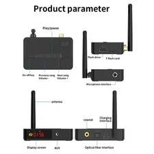 New Wireless Bluetooth 5.3 Audio Transmitter Receiver NFC HiFi Music Adapter