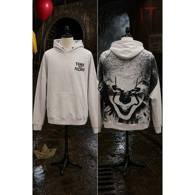 IT Chapter Two Pennywise Time To Float Hoodie M Horror Graphic