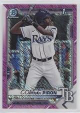2021 Bowman Chrome Prospects Fuchsia Shimmer Refractor 114/199 Jhonny Piron s7f