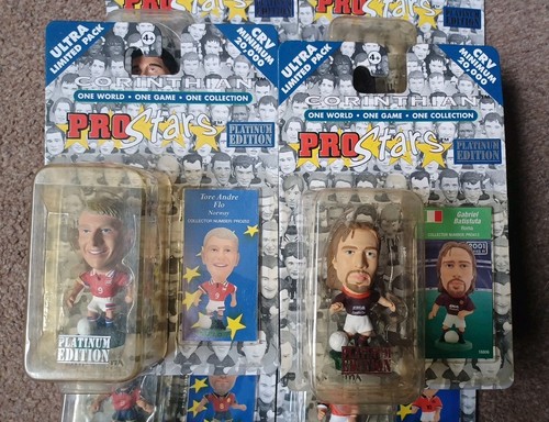 6 X Corinthian Prostars Platinum Pack Flo,Bergkamp,Enrique,Batistuta,Peruzzi,Cam - Picture 4 of 4